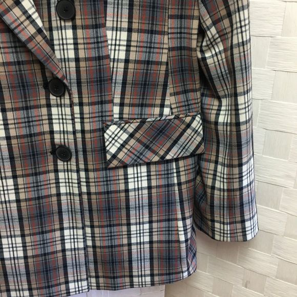 Nwt Apt. 9 Cara Santana plaid blazer size 14 - Picture 8 of 10